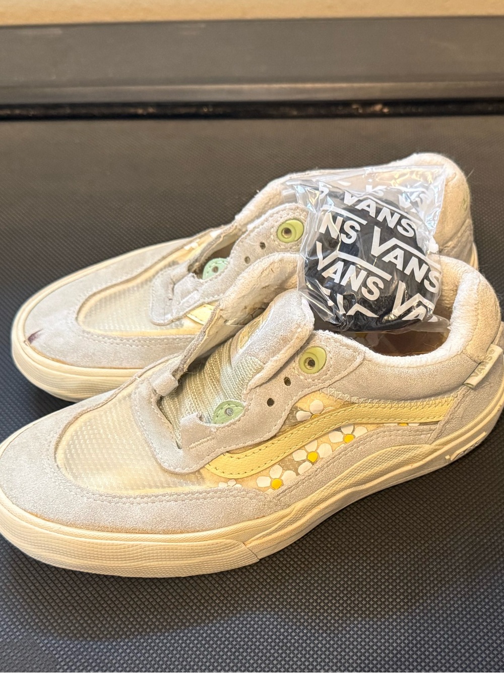 Vans Brighton Low-Top Sneakers in Cream and Yellow